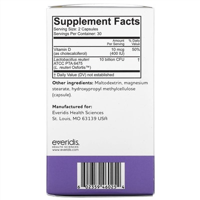 BioGaia, Osfortis With Vitamin D, 60 Capsules