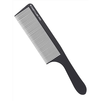 Kristaller Профессиональный гребень для волос с ручкой 0611, карбон, черный, 22 см 25324