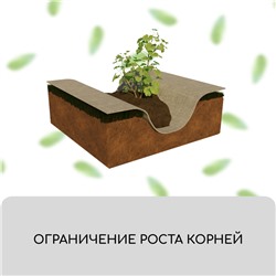 Геотекстиль иглопробивной, 10×1.5 м, плотность 200 г/м², с УФ-стабилизатором, чёрный, Greengo, Эконом 50%