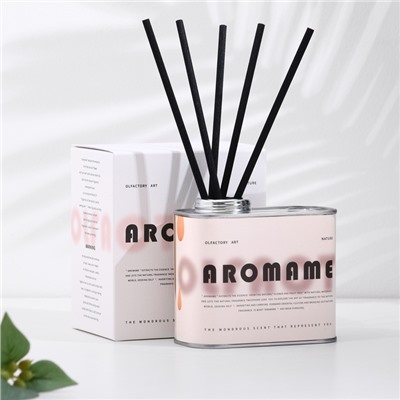 Набор диффузор ароматический Aromame, августовские цветы, 500 мл, прямоугольная банка