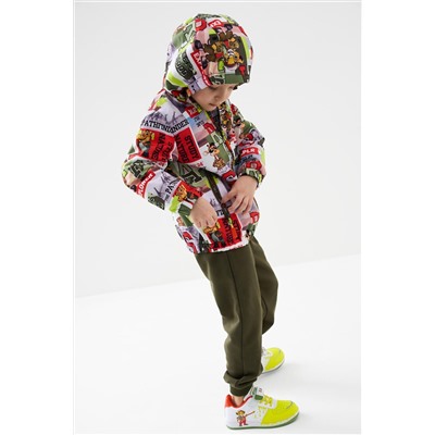 Куртка текстильная с полиуретановым покрытием для мальчиков (ветровка) PLAYTODAY, 1240305