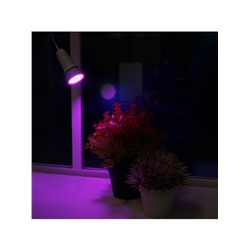 Фитолампа для растений Luazon, светодиодная, E27, 4.5 Вт, IP44, 220 В, 270°, биколорная