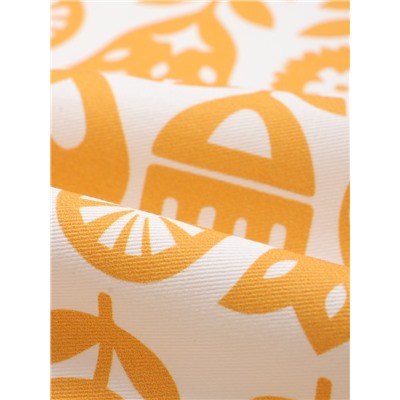 Дорожка на стол «Этель» Yellow garden 40×149 см, 100% хлопок, саржа 190 г/м², белая/жёлтая
