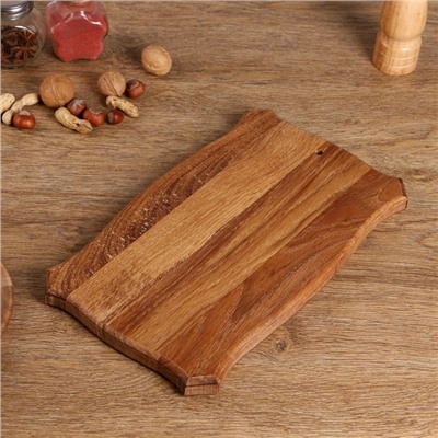 Доска разделочная и сервировочная Дарим Красиво «Восточная», массив дуба, 20×34×2.4 см