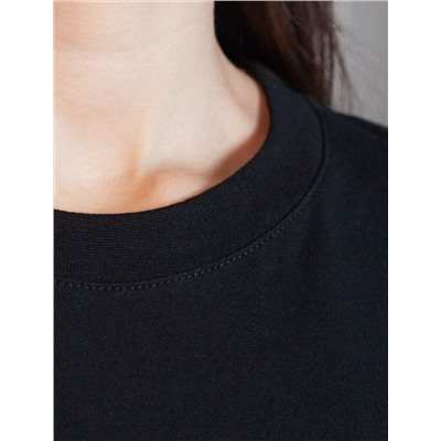 Футболка с принтом свободная из премиального 100% хлопка