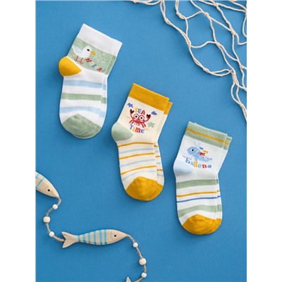 Omsa Носки OMSA kids   Calzino 21P72 с ажурным переплетением сетка (Кит, Краб, Чайка)