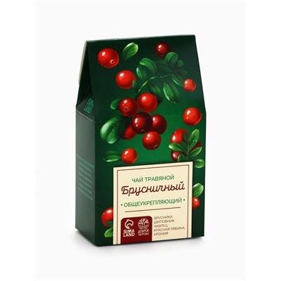 Ягодно-травяной чай «Общеукрепляющий»: брусника, шиповник, чабрец, красная рябина, арония, 50 г