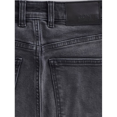 Mom Fit CONTE CON-664 Джинсы mom с эффектом потертости и застежкой на две пуговицы