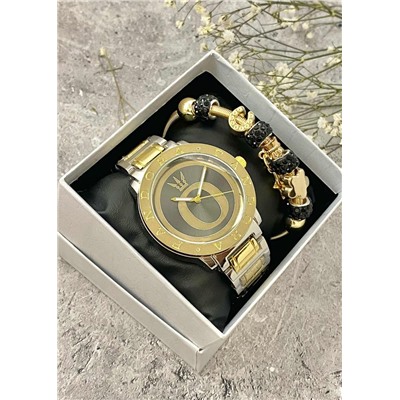 Подарочный набор для женщин часы и браслет+ коробка #22852965