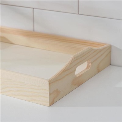 Поднос для завтрака Доляна Woodie, 38×25.5 см, сосна