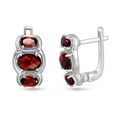 Серьги, гранат, Сюзанна