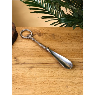 Ложка для обуви «Венок с бантиком», 31 см, латунь