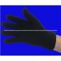 СНАЙПЕР Перчатки мужские зимние толстые ДВОЙНЫЕ ЧЕРНЫЕ арт. 23052