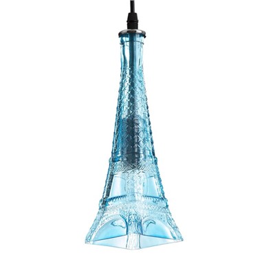 Светильник подвесной «Эйфель» Е14 40 Вт синий 8×8×27-127 см