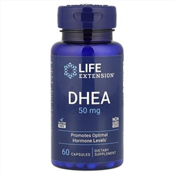 Life Extension, DHEA, 50 мг, 60 капсул