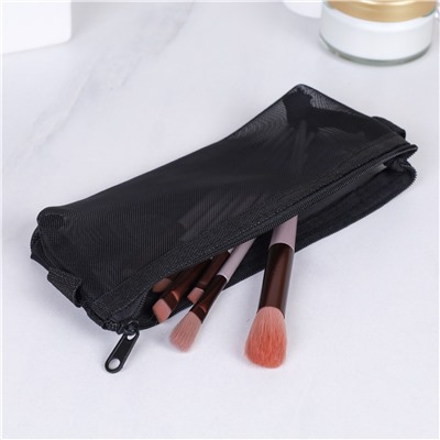 Косметичка 20х3х7 см / IU-25 /уп 300/черная