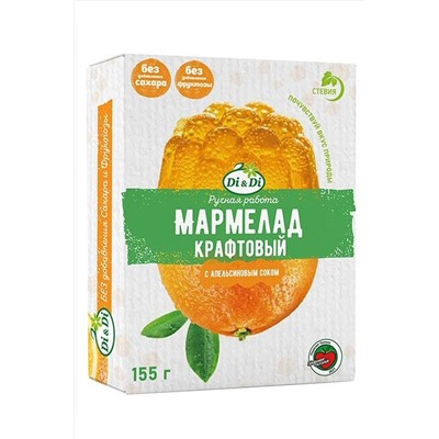 Мармелад апельсин желейно-формовой крафт 155г ЭКОПРОДУКТЫ, 1183456