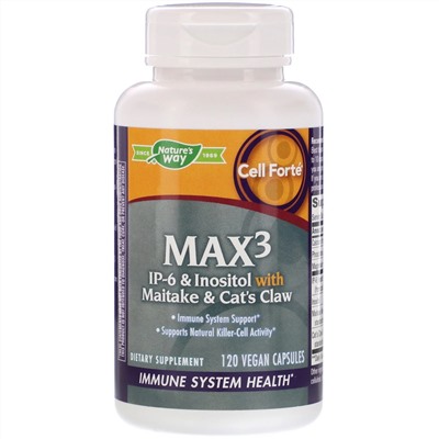 Nature's Way, Cell Forté MAX3, 120 веганских капсул