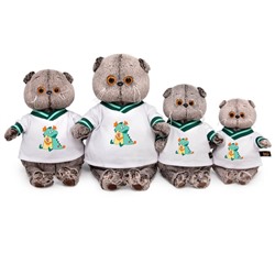 Мягкая игрушка «Кот Басик в футболке с дракончиком», 30 см