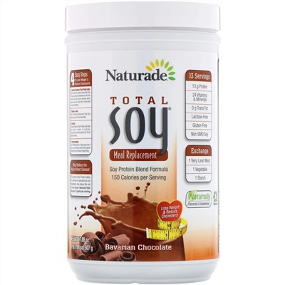 Naturade, Total Soy, заменитель приема пищи, баварский шоколад, 507 г (17,88 унции)