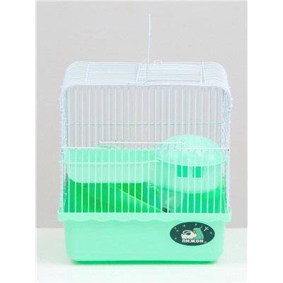 Клетка для грызунов «Пижон», 23×17×26 см, эмаль, зелёная