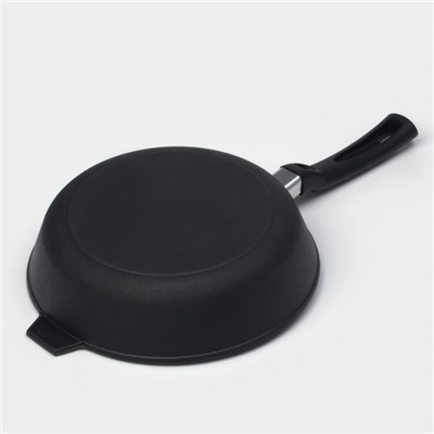Сковорода литая Magma, d=26 см, h=6 см, пластиковая ручка, индукция, чугун, чёрная