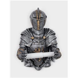 Держатель для туалетной бумаги «Рыцарь», 18×22×32 см, хром