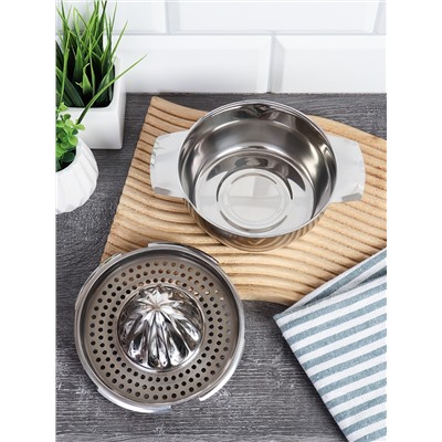 Соковыжималка ручная металлическая с миской 450 мл / XO-305 /уп 120/