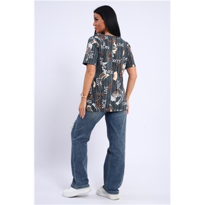 Футболка 35888 (Темно-зеленый)