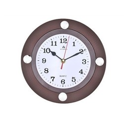 Часы настенные 239x40x238мм Atlantis TLD-6054 brown