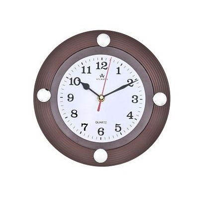 Часы настенные 239x40x238мм Atlantis TLD-6054 brown
