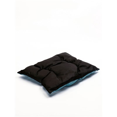 Лежанка для кошек и собак, 65×55×15 см, мебельная ткань, голубая