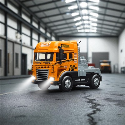 Машина "Кран эвакуатор" (свет, звук) в коробке