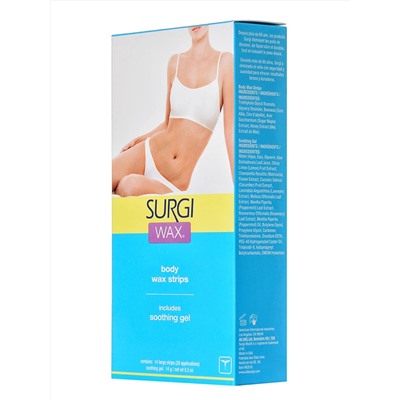 Surgi Полоски с воском для удаления волос на теле, 14 шт. 2786