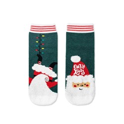 Новогодние CONTE-KIDS NEW YEAR Новогодние носки с пушистой нитью «Enjoy Xmas»