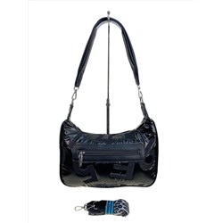 Сумка из болоньи  через плечо, цвет черный