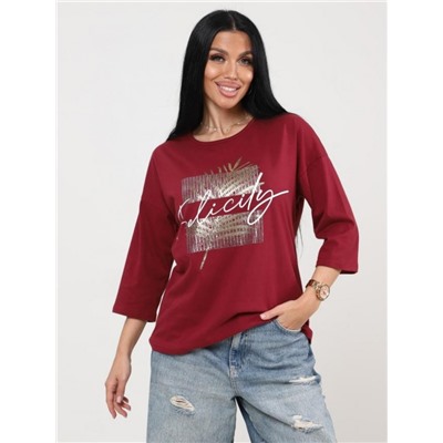 Футболка "Хоста" (Бордовый)