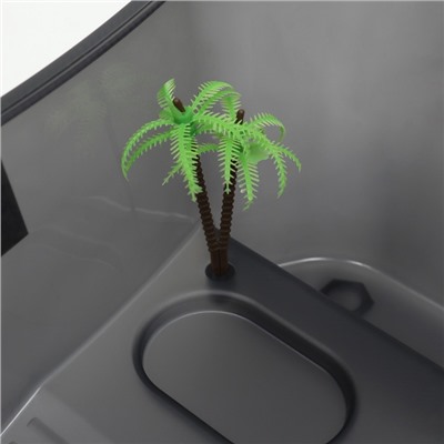 Отсадник для черепах, 40×24.5×13 см, пластик, чёрный