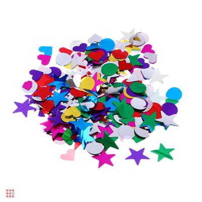 Хлопушка формовая, 22x13 см, с фольгированным конфетти, 4 цвета