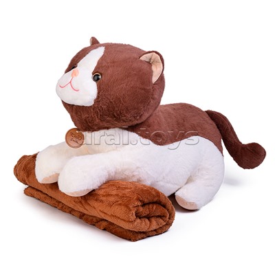 Мягкая игрушка "Кошка" с пледом