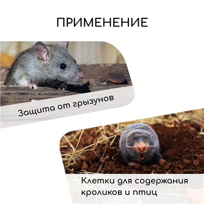 Сетка оцинкованная, сварная, 10×0.5 м, ячейка 12.5×12.5 мм, d=0.7 мм, Greengo