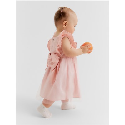 Платье для девочки «Крошка Я», рост 62-68 см, персиковое