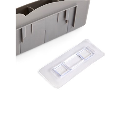 Подставка для зонтов, пластик, 23.5×7.5×11 см, 6.5×23.5×4 см, серая