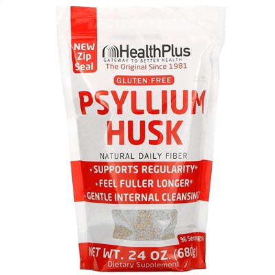 Health Plus, 100 % чистая шелуха семян подорожника, 680 г (1,5 фунта)