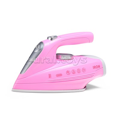 Бытовая техника "Утюг с гладильной доской" в коробке( цвет розовый)