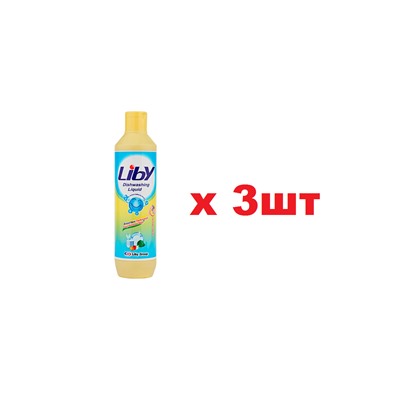 Liby Жидкость 500г Чистая посуда 3шт