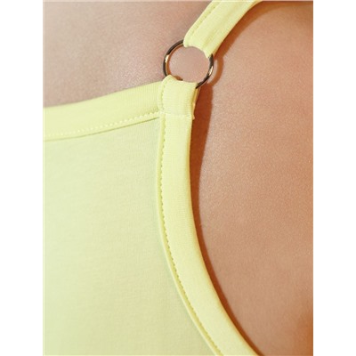 Летнее платье миди из гладкого эластичного хлопка