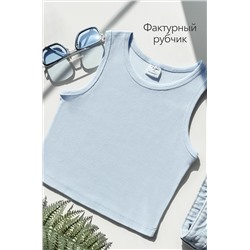 Майка-топ в рубчик для девочки Happyfox