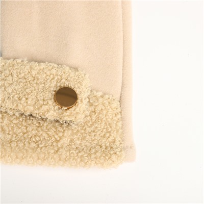 Перчатки женские, безразмерные, без утеплителя, бежевые