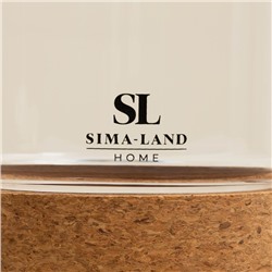 Заварочный чайник SL Home «Алькорноке», 600 мл, 17×10×15 см, на пробковой подставке, стекло, прозрачный